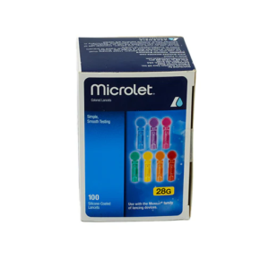 Microlet Colored Lancets 100 Count – Comfortable, Vibrant, and Reliable Testing